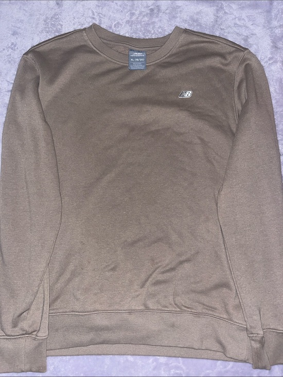 New Balance Other - New Balance Men's Brown Crewneck Sweatshirt with Small Logo